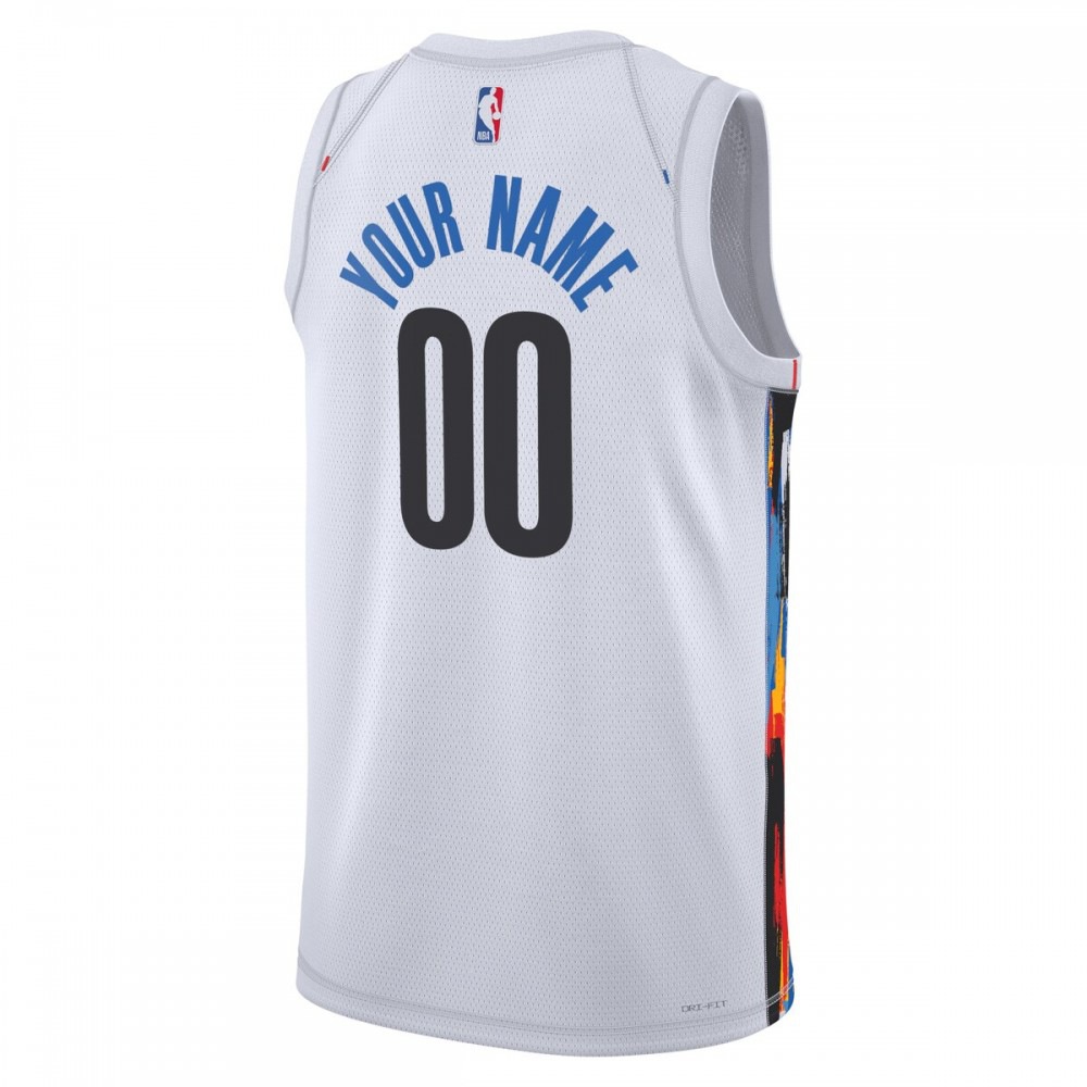 Brooklyn Nets Unisex 2022/23 Swingman Custom Jersey - City Edition - White-Pro Kit Vault | Brand New 26/27 Sports Jerseys